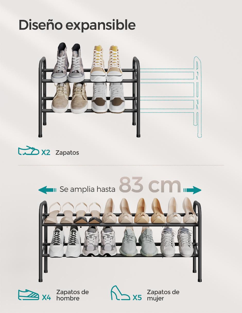 Zapatera armable Davian para 10 pares de zapatos 3