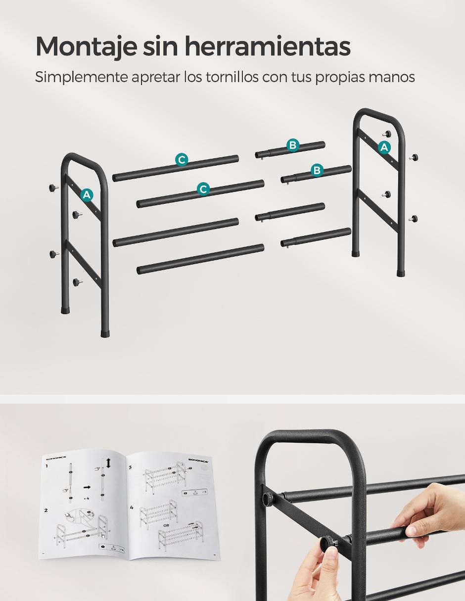 Zapatera armable Davian para 10 pares de zapatos 2