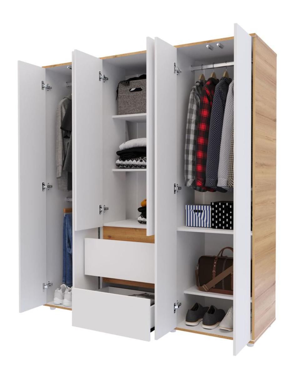 Ropero armable P00947CL-BLDU de aglomerado