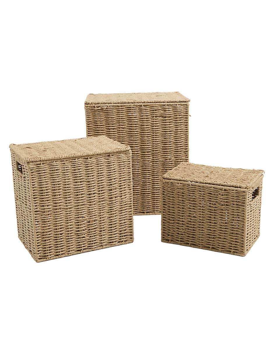 Set cesto almacenamiento de papel 1