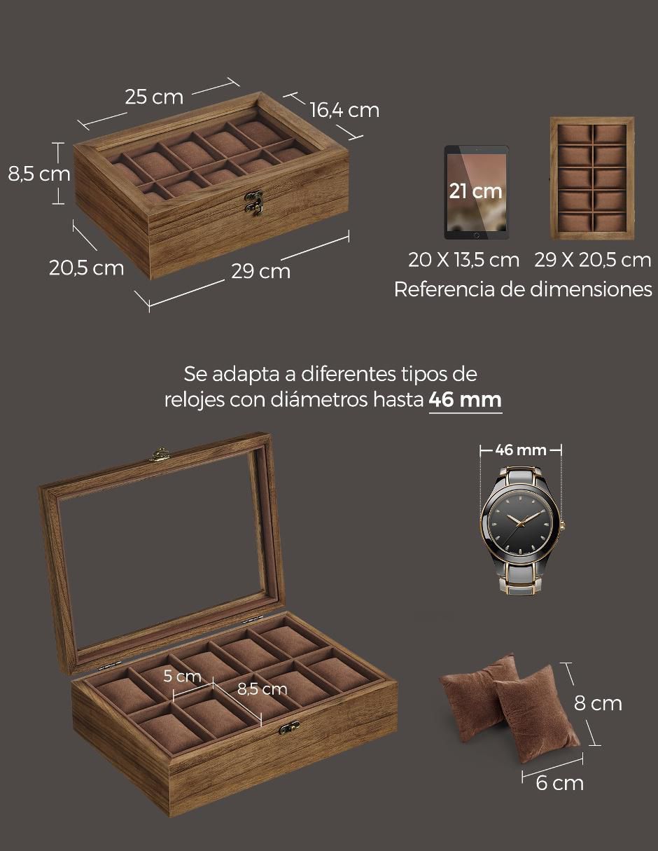 Caja reloj Songmics Home Anicia