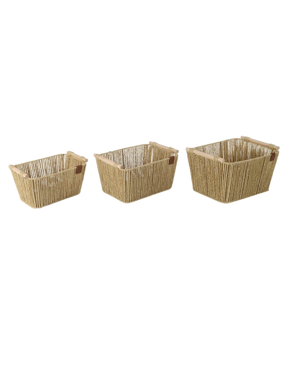 Set cesto almacenamiento de papel