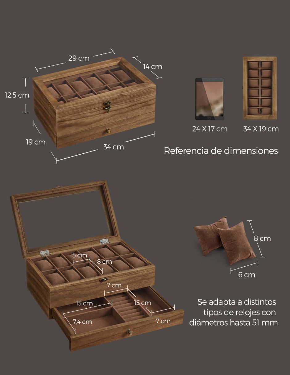 Caja reloj Anicia cúbica 1 pieza 4