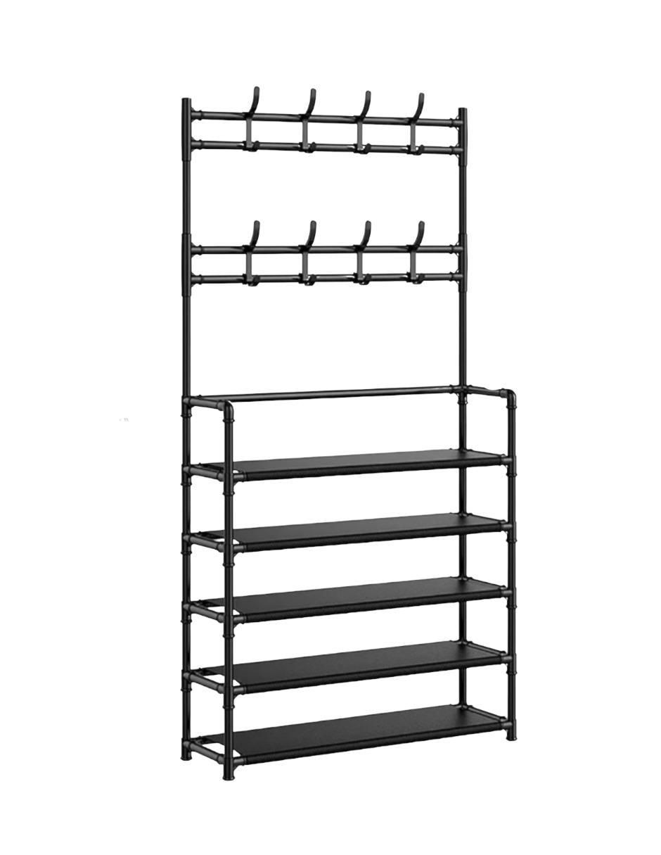 Rack de 5 compartimentos y 5 estantes