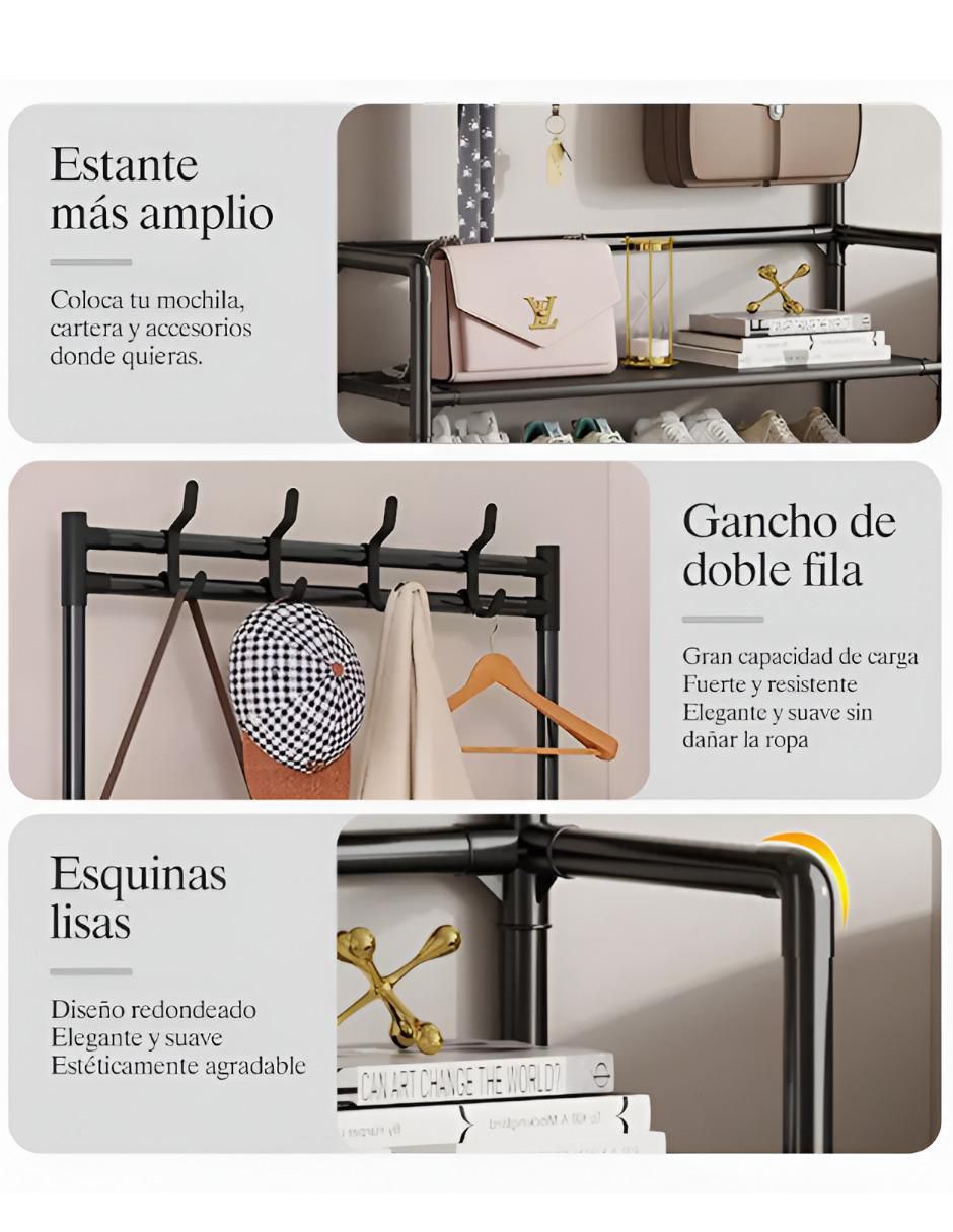 Rack de 5 compartimentos y 5 estantes