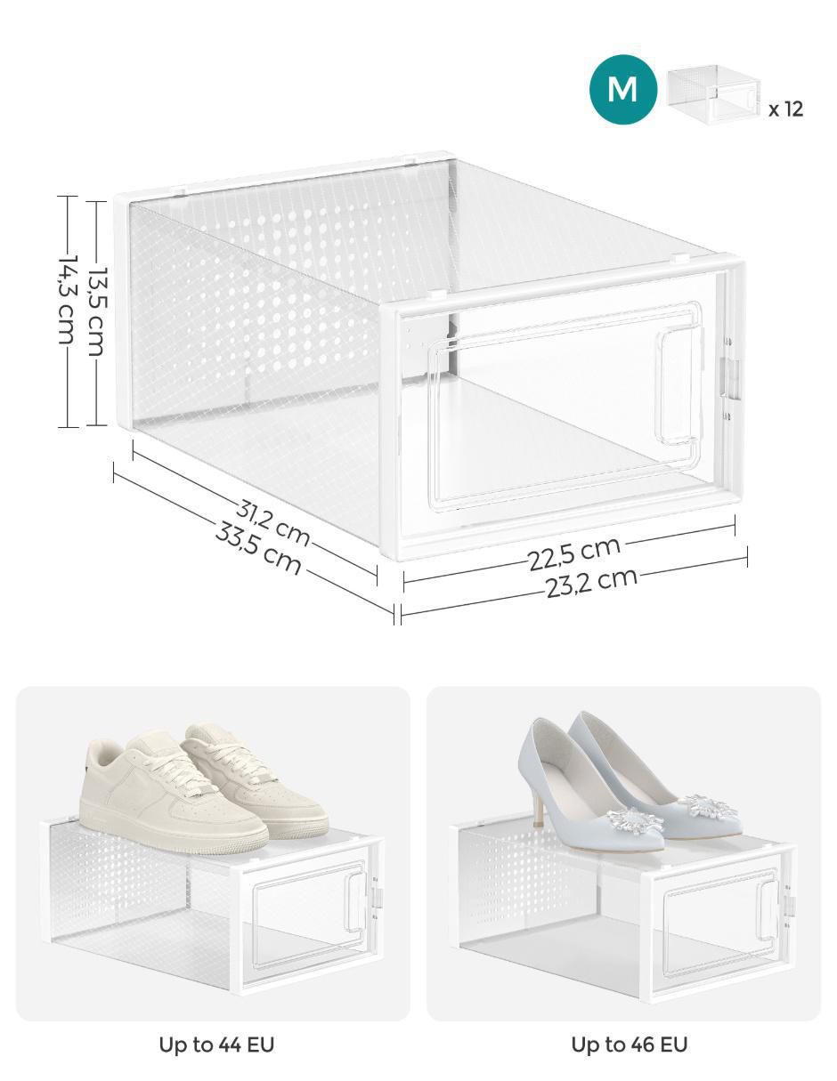 Zapatera armable dennys para 12 pares de zapatos adulto