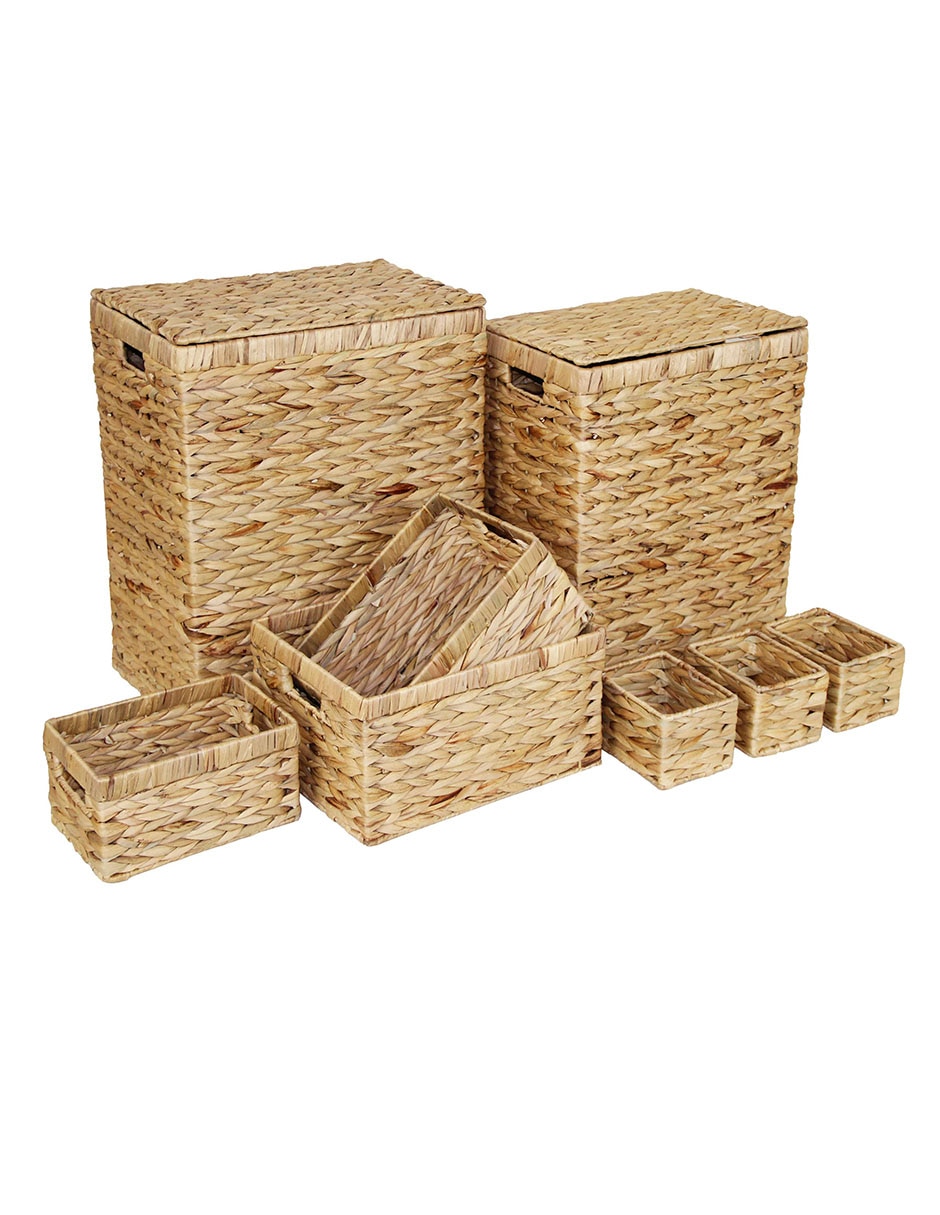 Set cesto multiusos de jacinto de agua 2