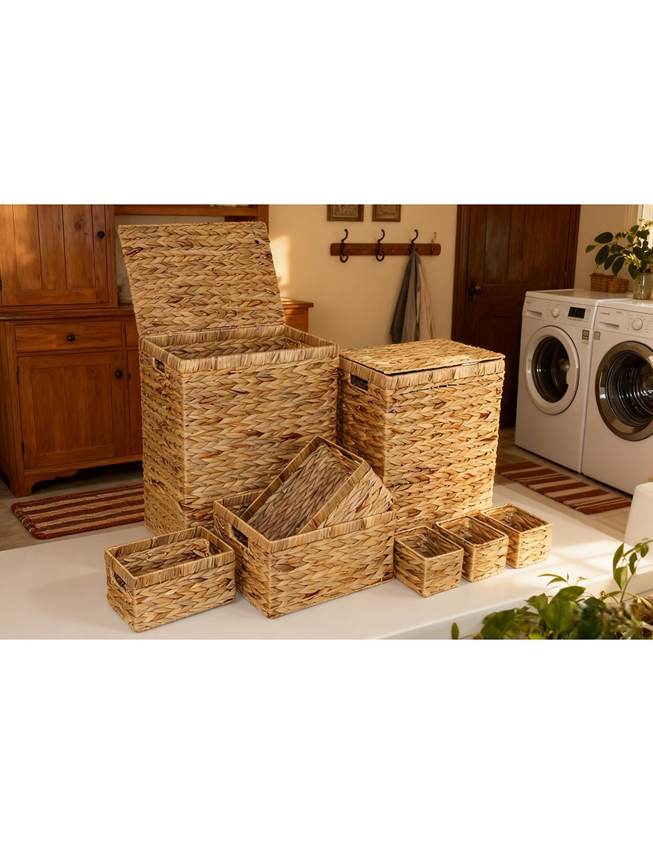 Set cesto multiusos de jacinto de agua 10