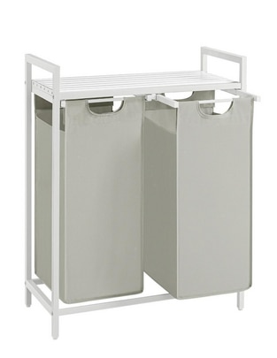 Cesto para ropa Brenta de acero inoxidable 1