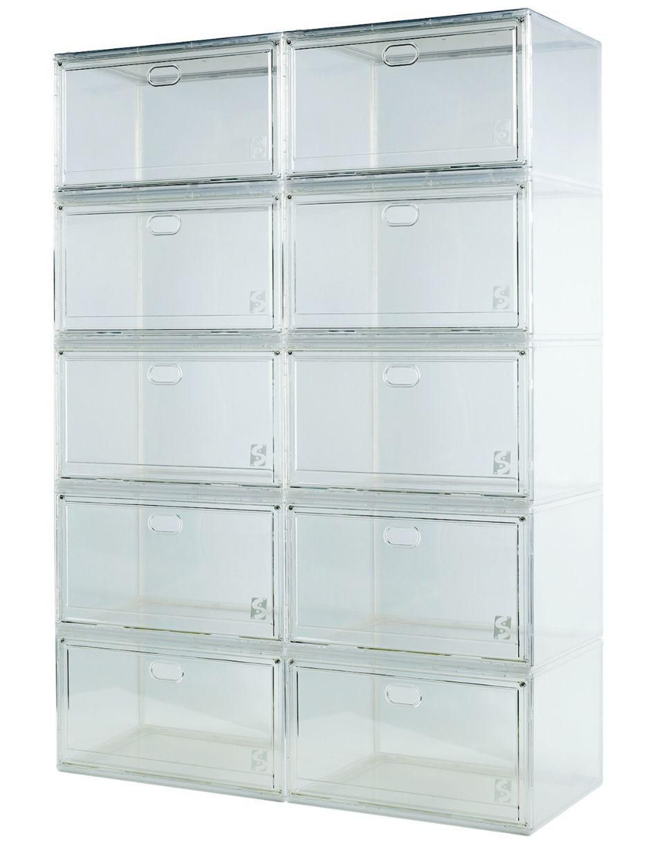 Zapatera armable caja almacenadora Shooter Box para 10 pares de zapatos Zapatera armable caja almacenadora Shooter Box para 10 pares de zapatos