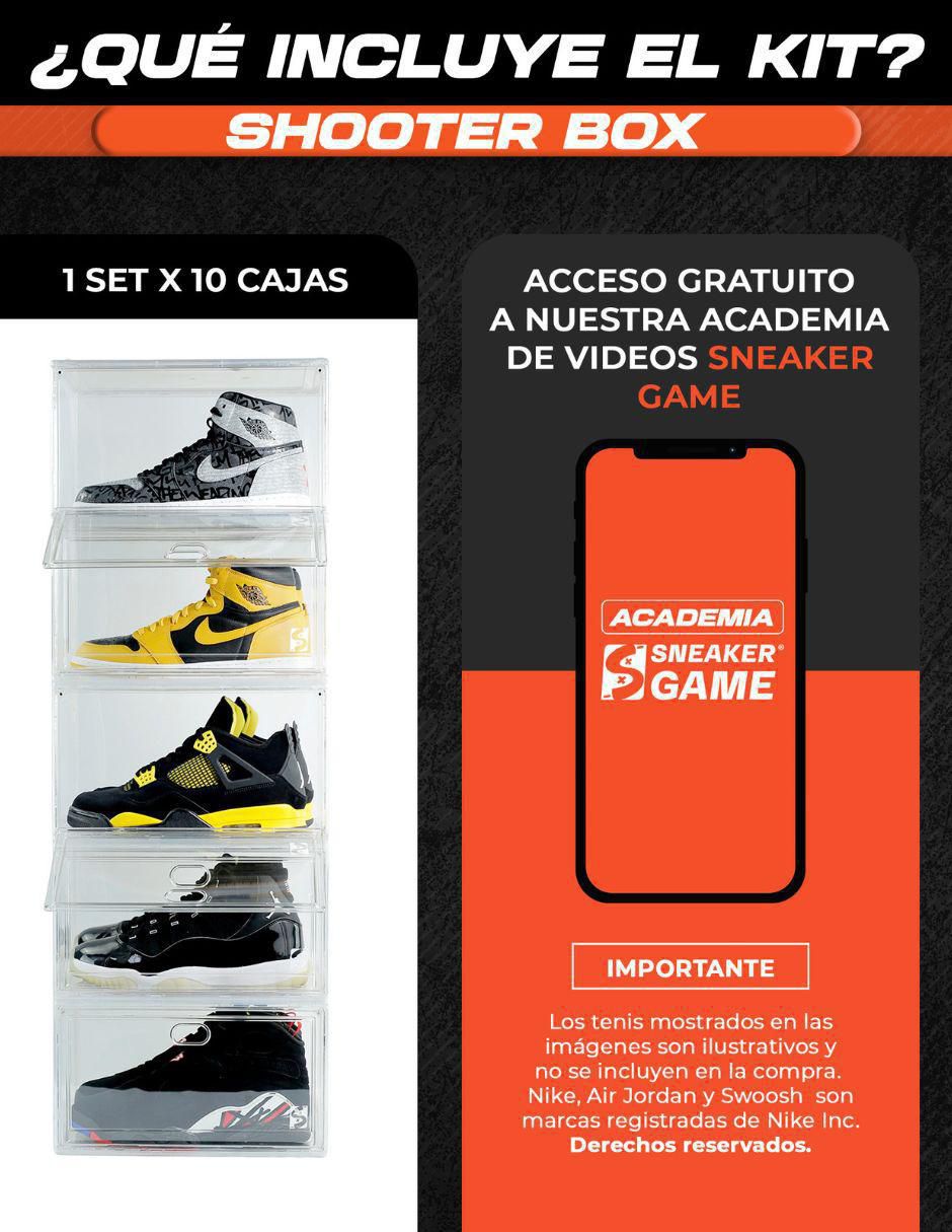 Zapatera armable caja almacenadora Shooter Box para 10 pares de zapatos