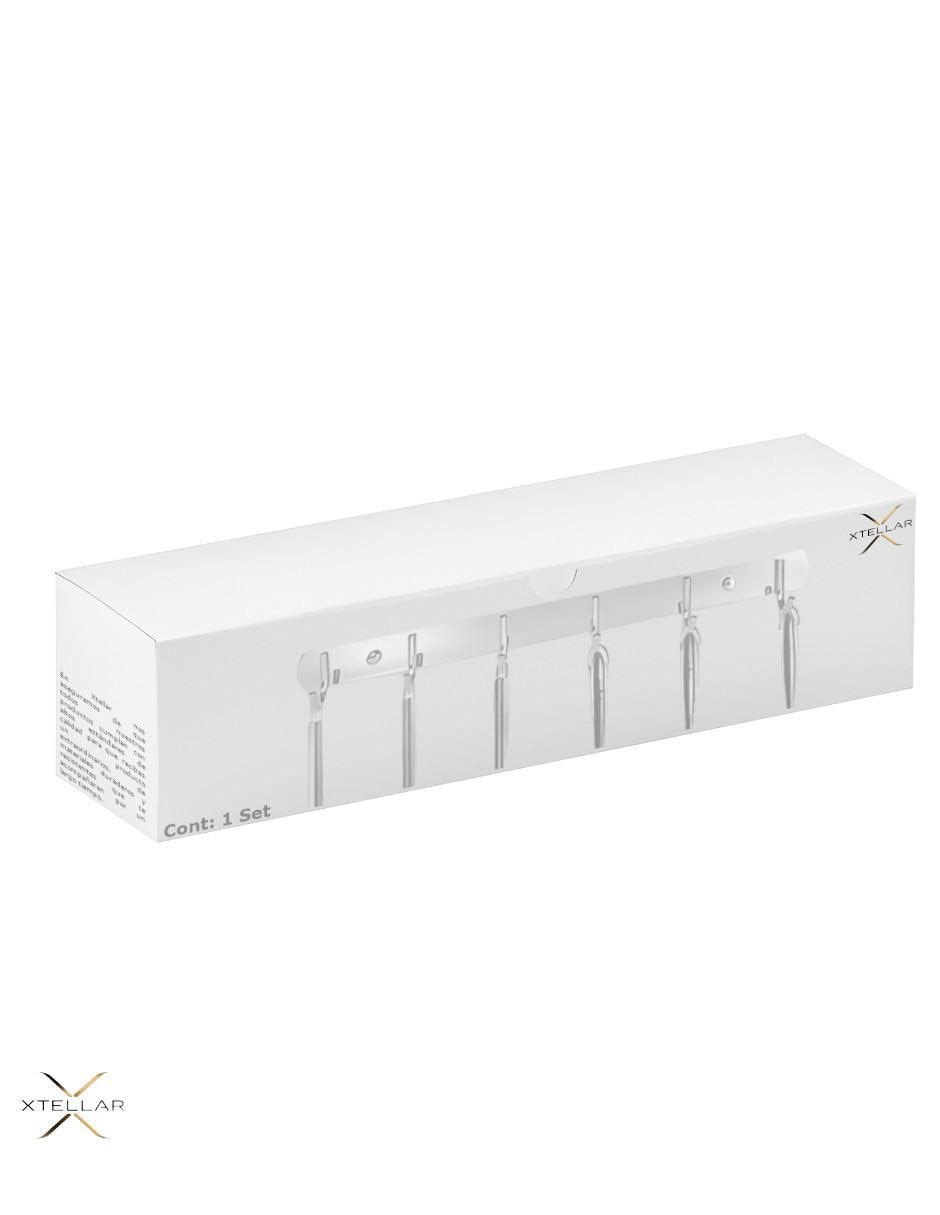 Perchero de pared de acero inoxidable 6 ganchos Perchero de pared de acero inoxidable 6 ganchos
