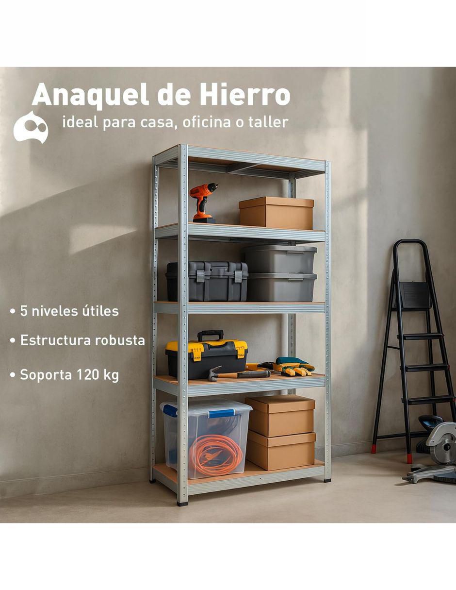 Rack de 5 compartimentos y 5 estantes 4