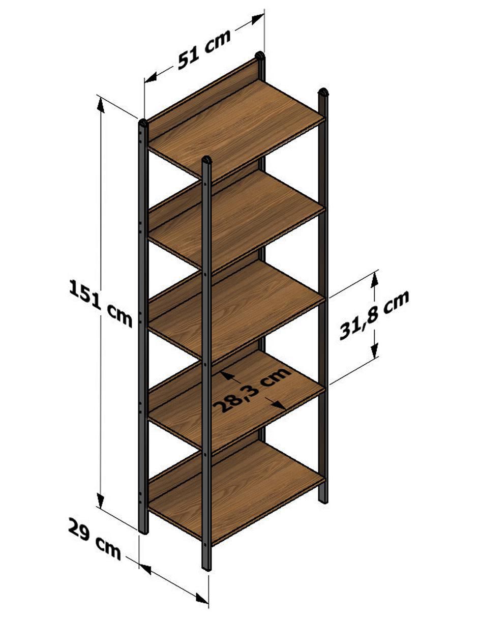 Estante de MDF Asís OERA 8