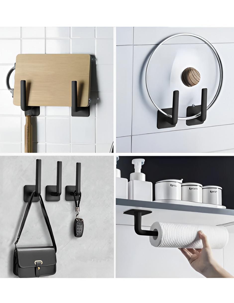 Perchero de pared Xtellar de ABS 4 ganchos