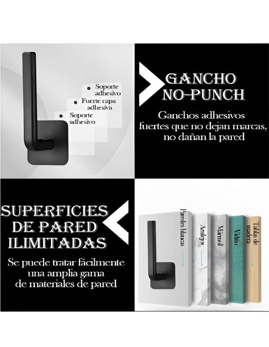 Perchero de pared Xtellar de ABS 4 ganchos
