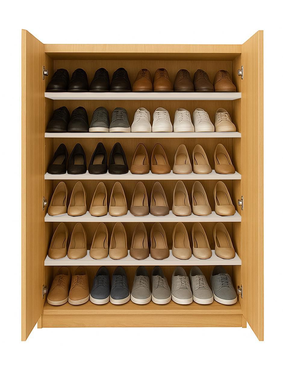 Zapatera armable mueble para 55 pares de zapatos adulto 2