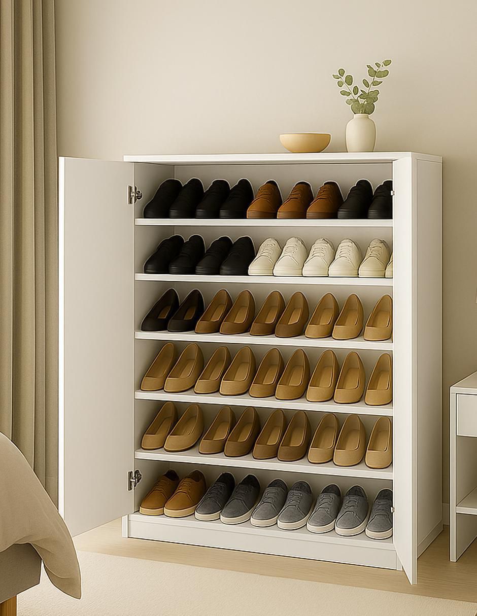 Zapatera armable mueble para 55 pares de zapatos adulto 4