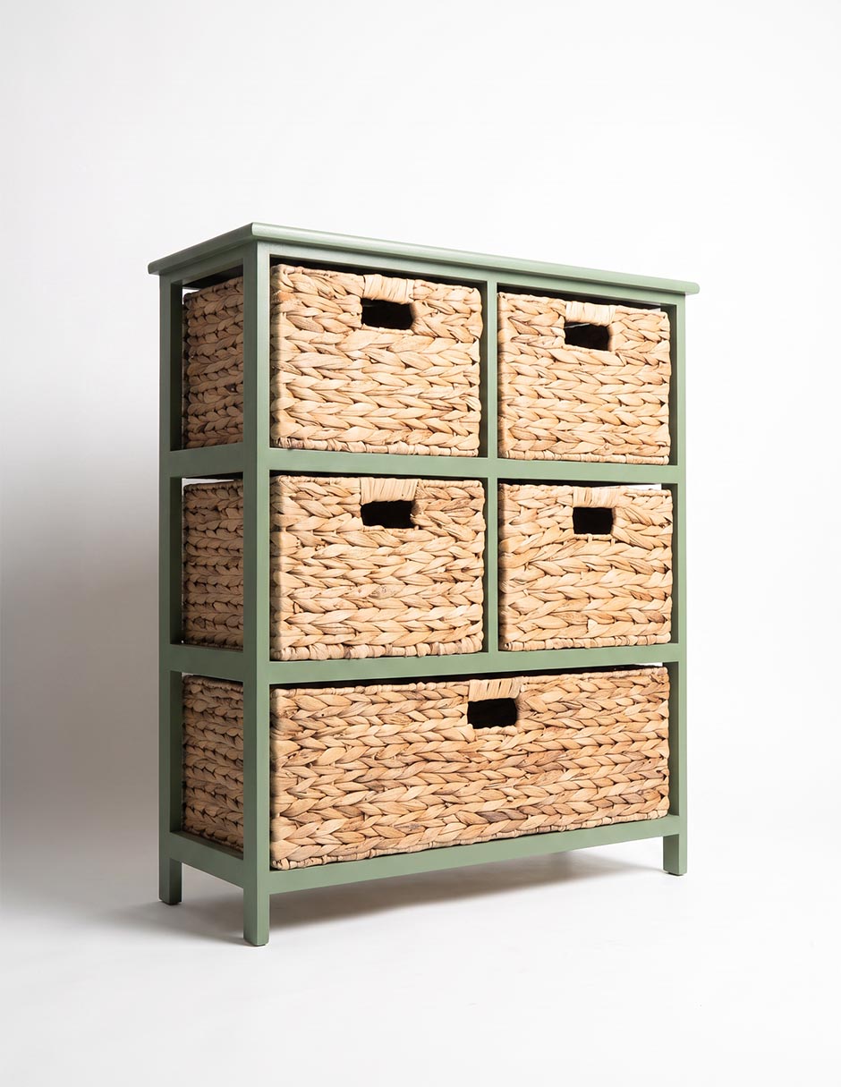 Cajonera verna de mdf y madera