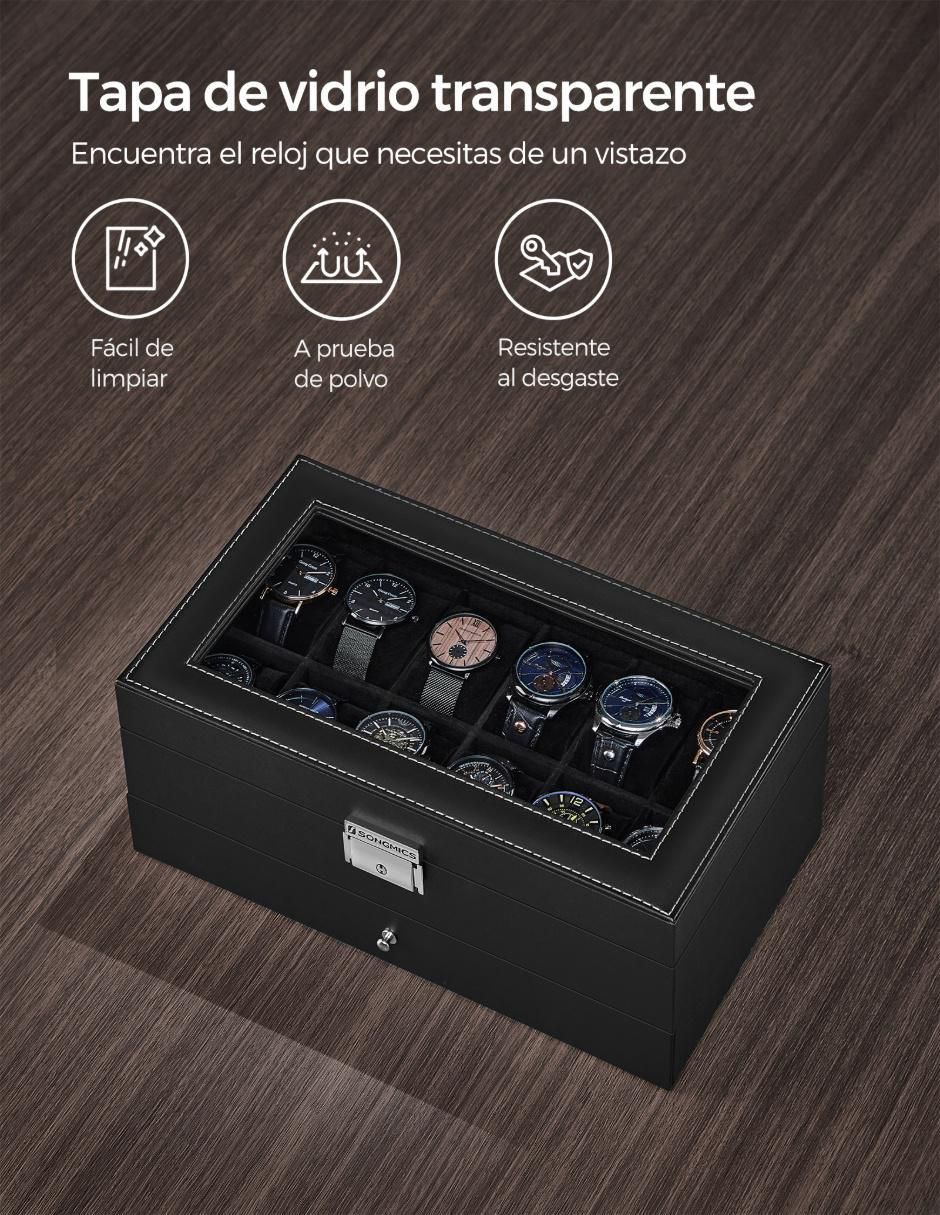 Caja reloj Bridie rectangular con 1 pieza 5