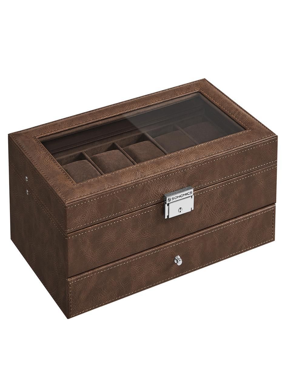 Caja reloj Songmics Home Bridie rectangular con 1 pieza