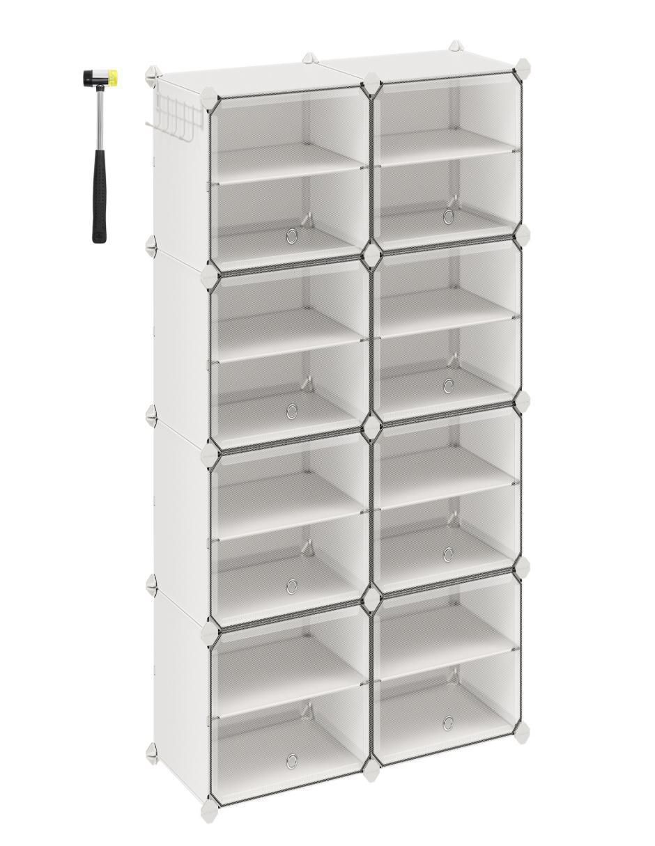 Zapatera armable caja almacenadora Damion para 34 pares de zapatos adulto Zapatera armable caja almacenadora Damion para 34 pares de zapatos adulto