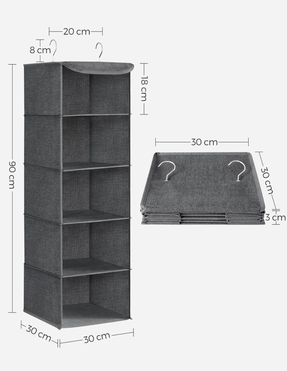 Organizador colgante armable Trent 6