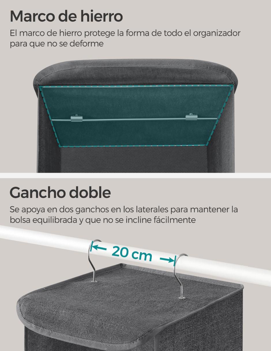Organizador colgante armable Trent 4