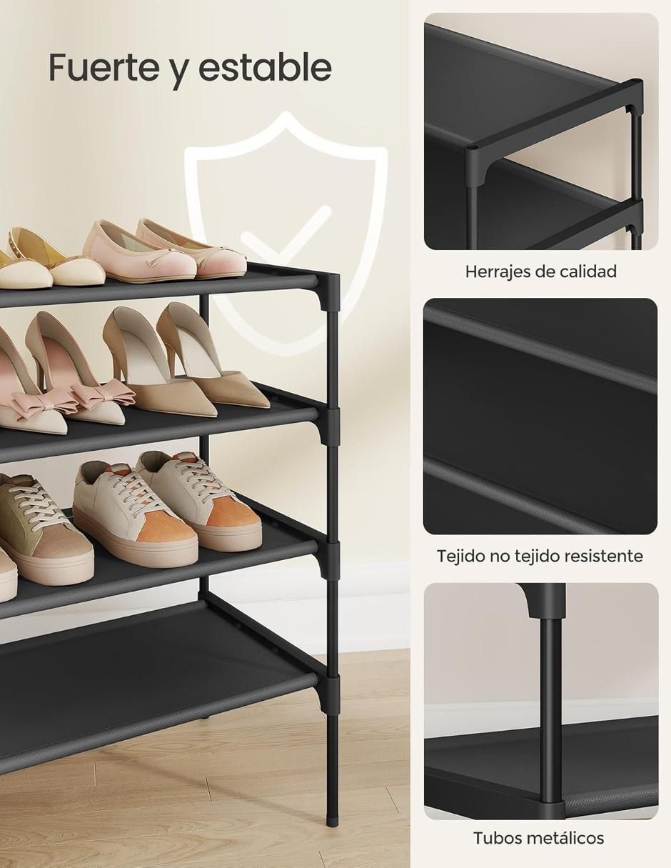 Zapatera armable mueble Rylan para 15 pares de zapatos adulto 3