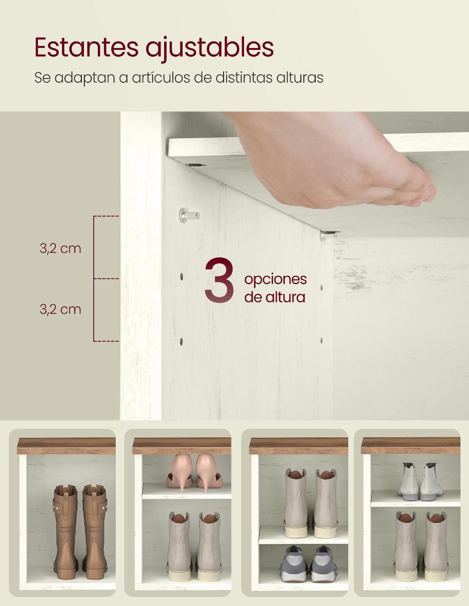 Zapatera armable para 12 pares de zapatos 2