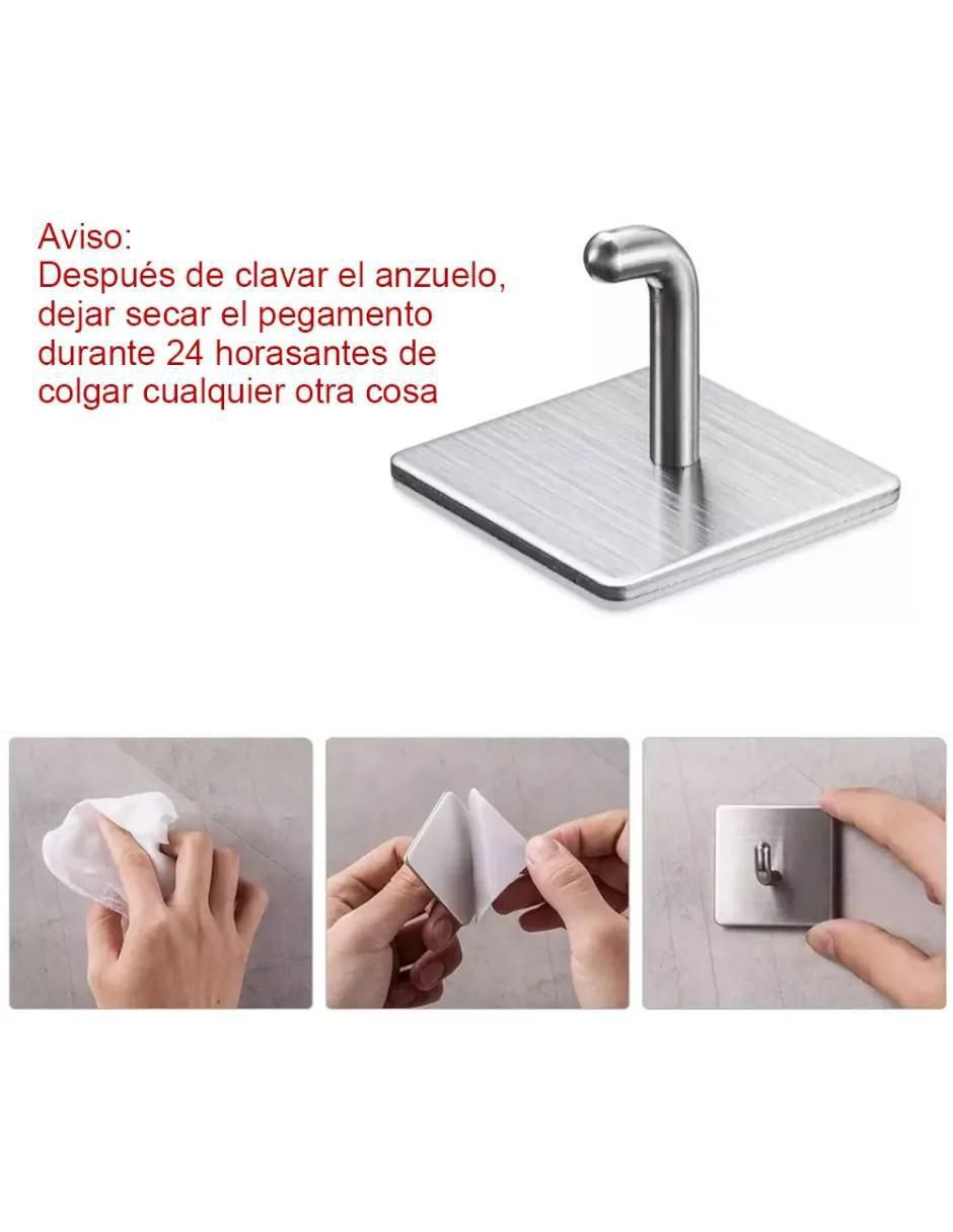 Perchero de pared de acero inoxidable 6 ganchos Perchero de pared de acero inoxidable 6 ganchos
