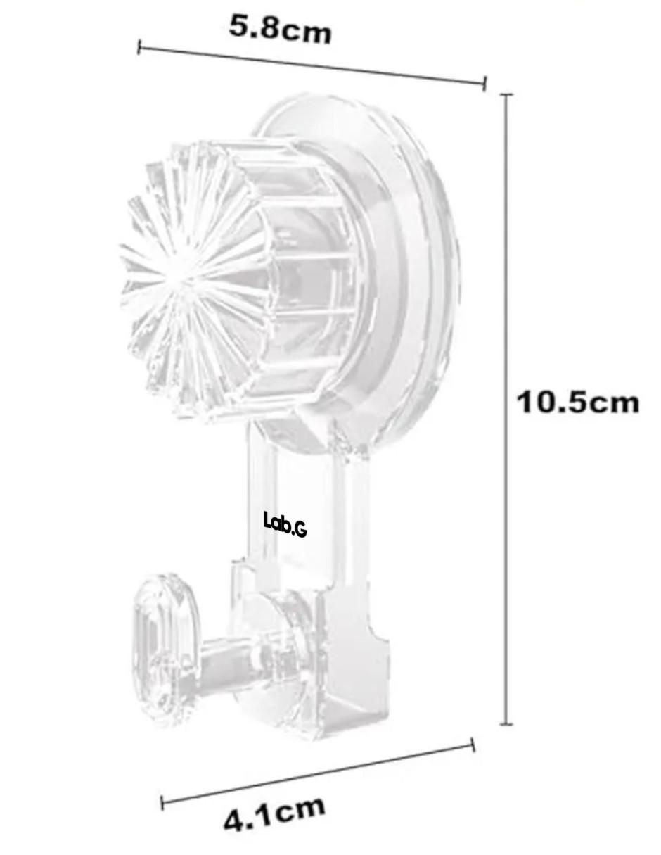 Perchero de pared Lab.G de ABS 5 ganchos