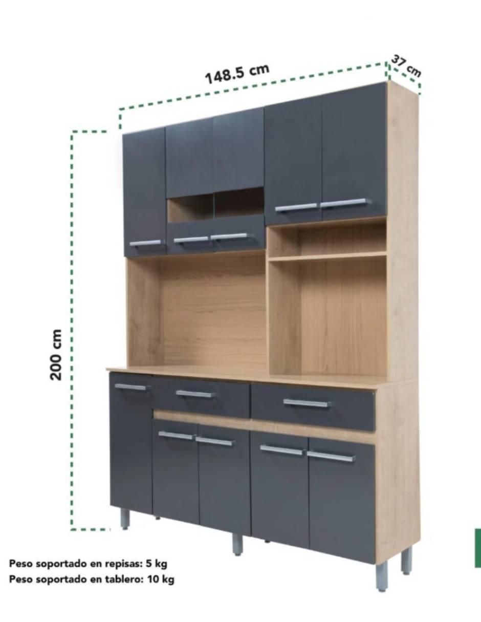 "rack de" 6 "estantes/compartimentos"