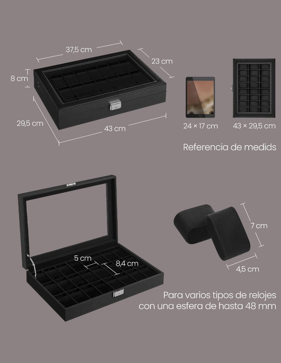 Caja reloj Bridie rectangular 4