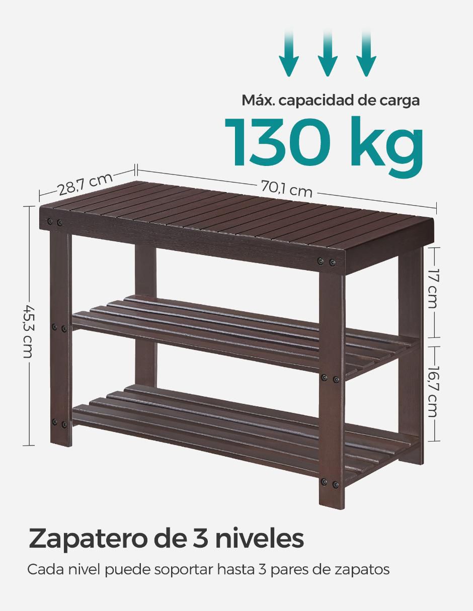 Zapatera armable Carte para 4 pares de zapatos adulto 4