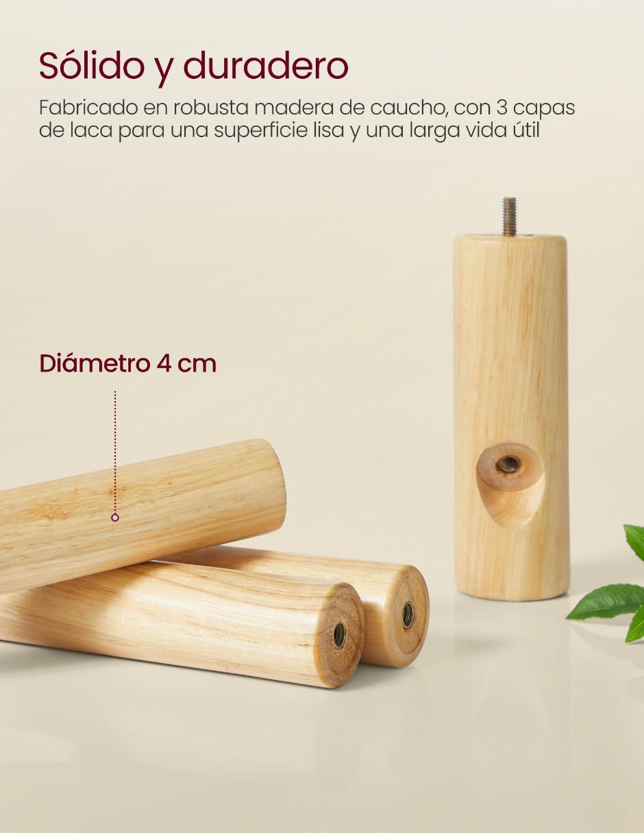 Perchero de piso Andi de madera 8 ganchos Perchero de piso Andi de madera 8 ganchos