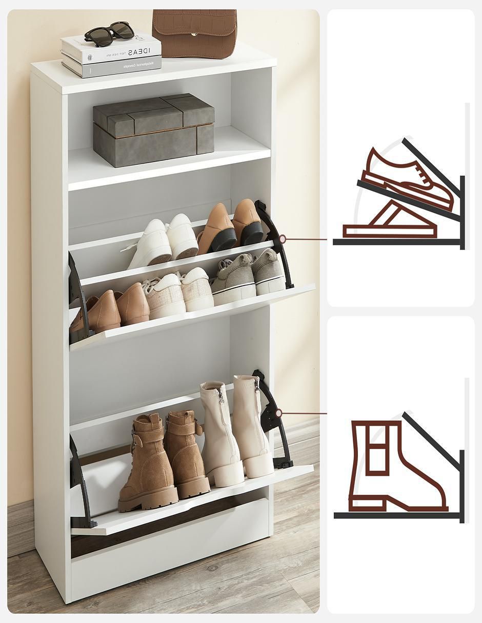 Zapatera armable mueble Kealan para 4 pares de zapatos 3