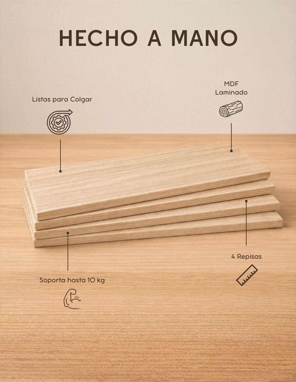 Repisa armable de MDF 4