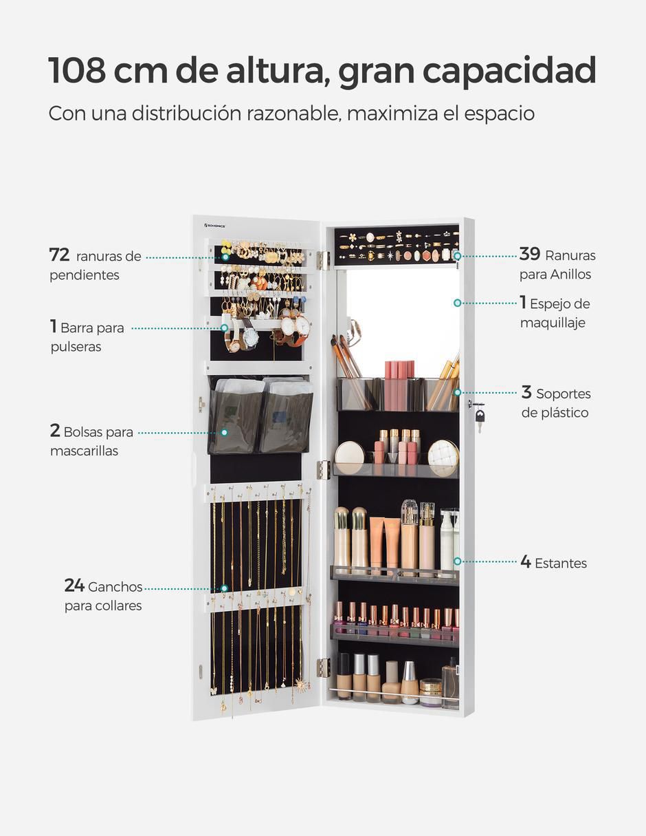 Alhajero berit incluye espejo con cerradura 4