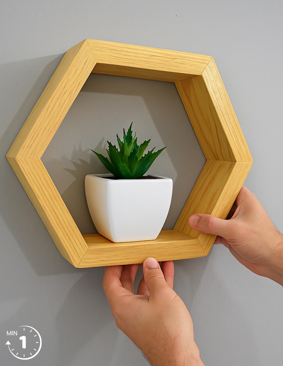 Set de repisas de madera pino 6