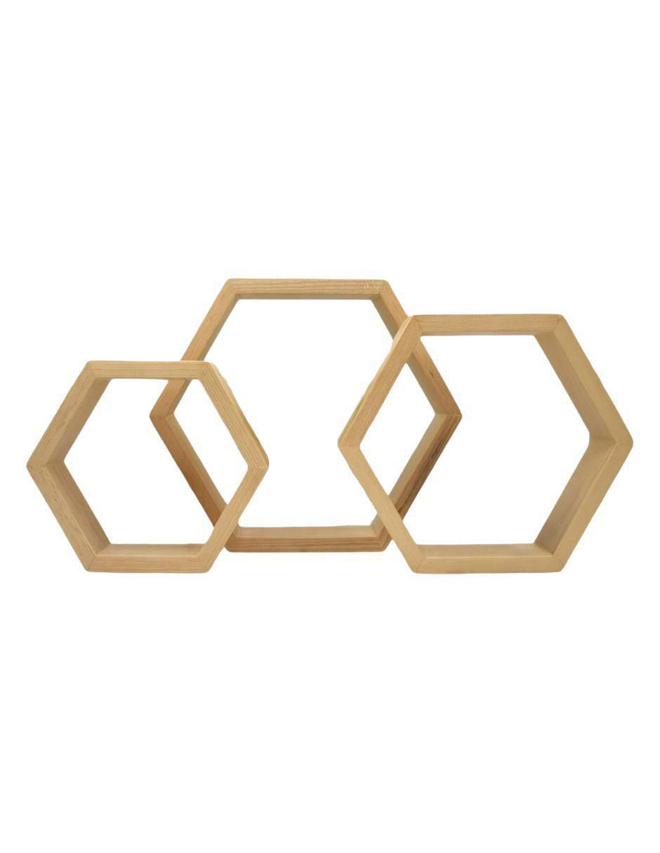 Set de repisas de madera pino 1