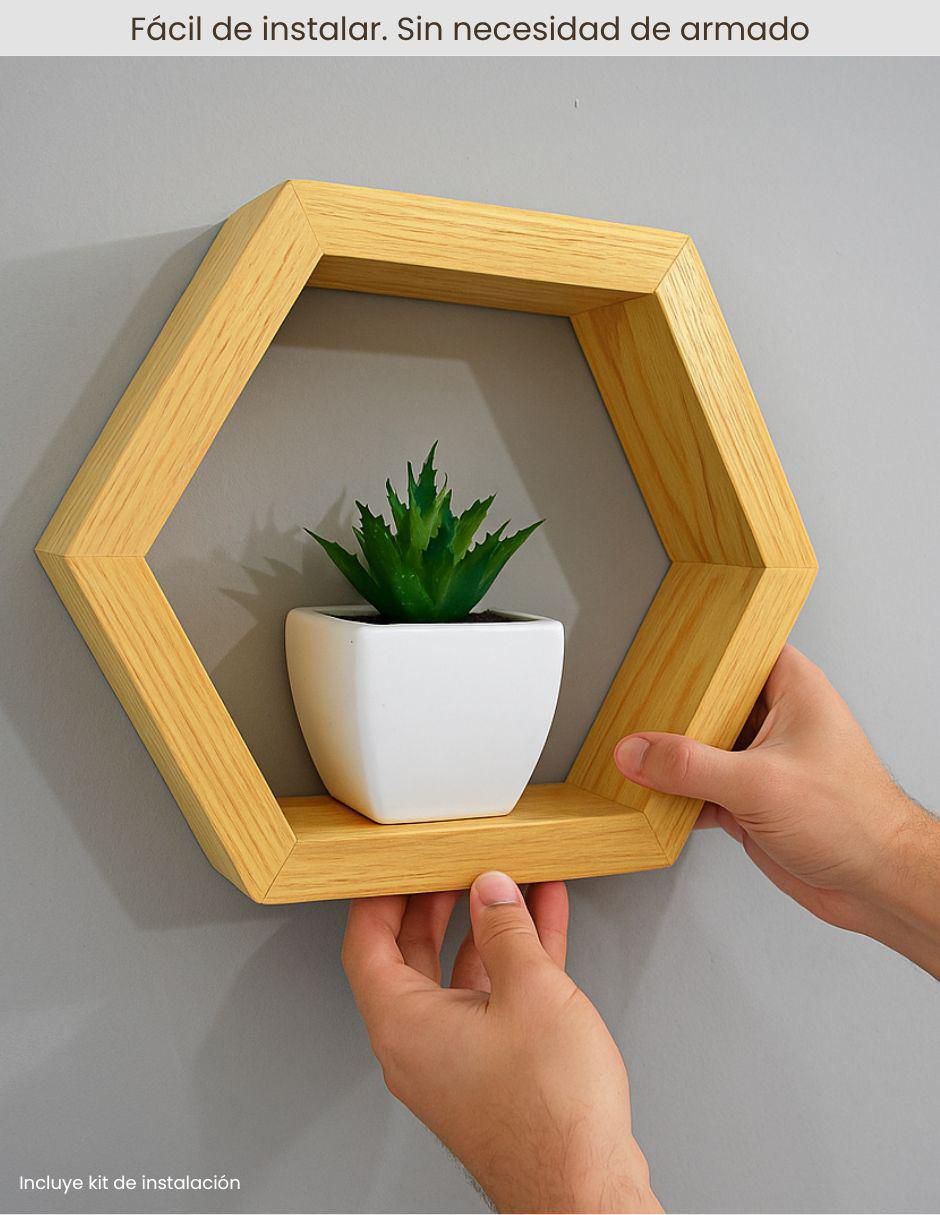 Set de repisas de madera pino 2