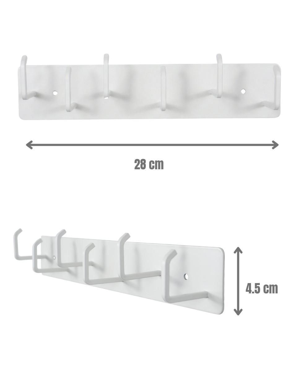 Perchero de pared Ideen de metal 6 ganchos