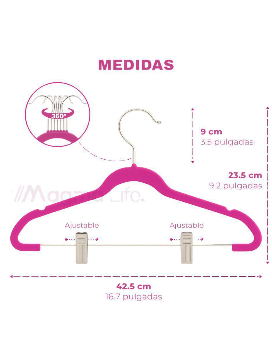 Set ganchos de terciopelo 30 piezas 6
