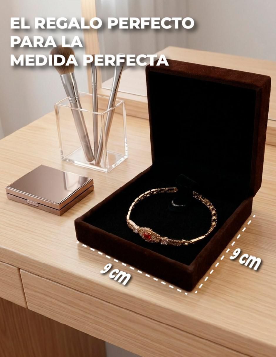 Porta pulseras cm-top joyero para pulsera estilo gamuza con grabado no no