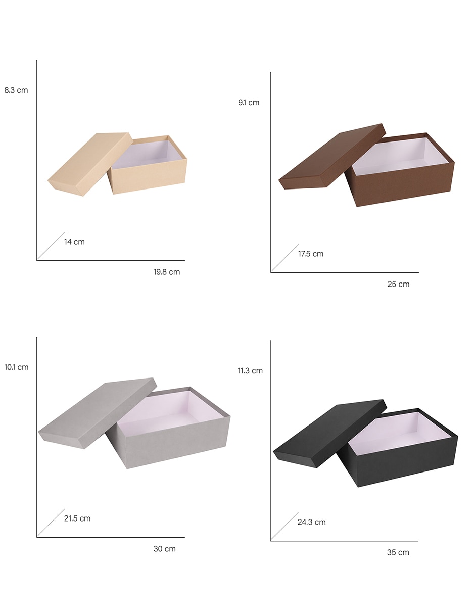 Set caja rectangular 2