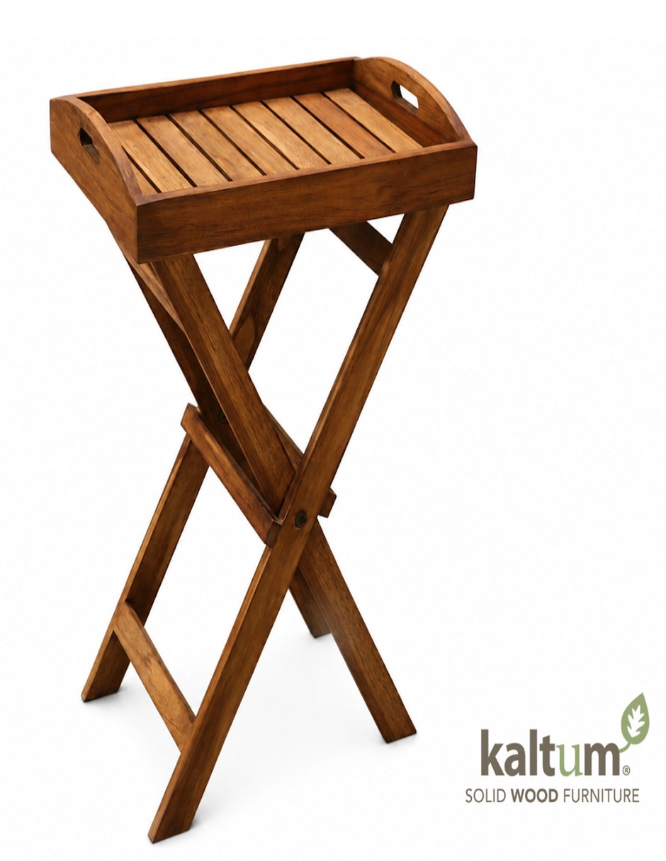 Mesa de servicio de madera teca
