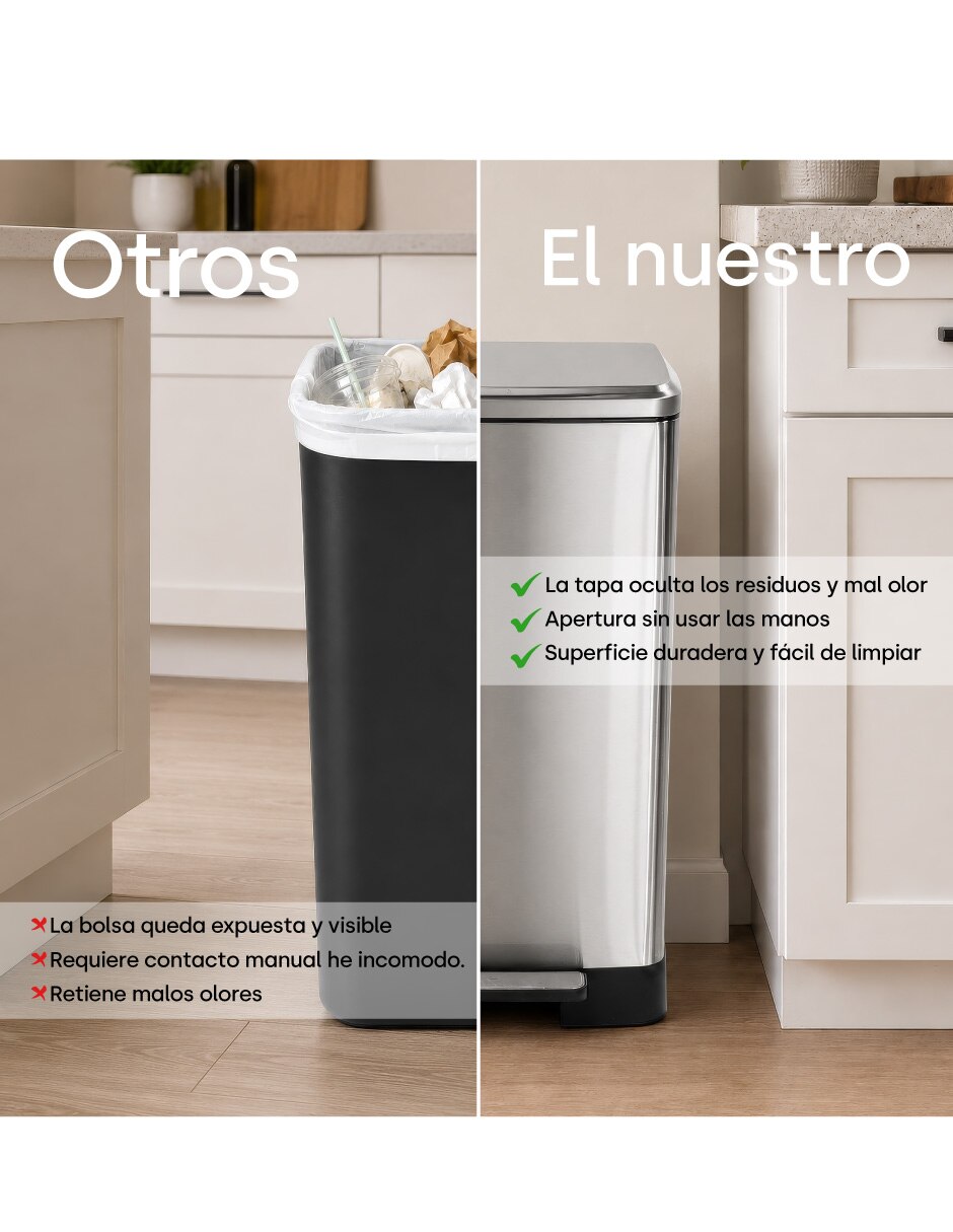 Bote de basura de acero inoxidable 4