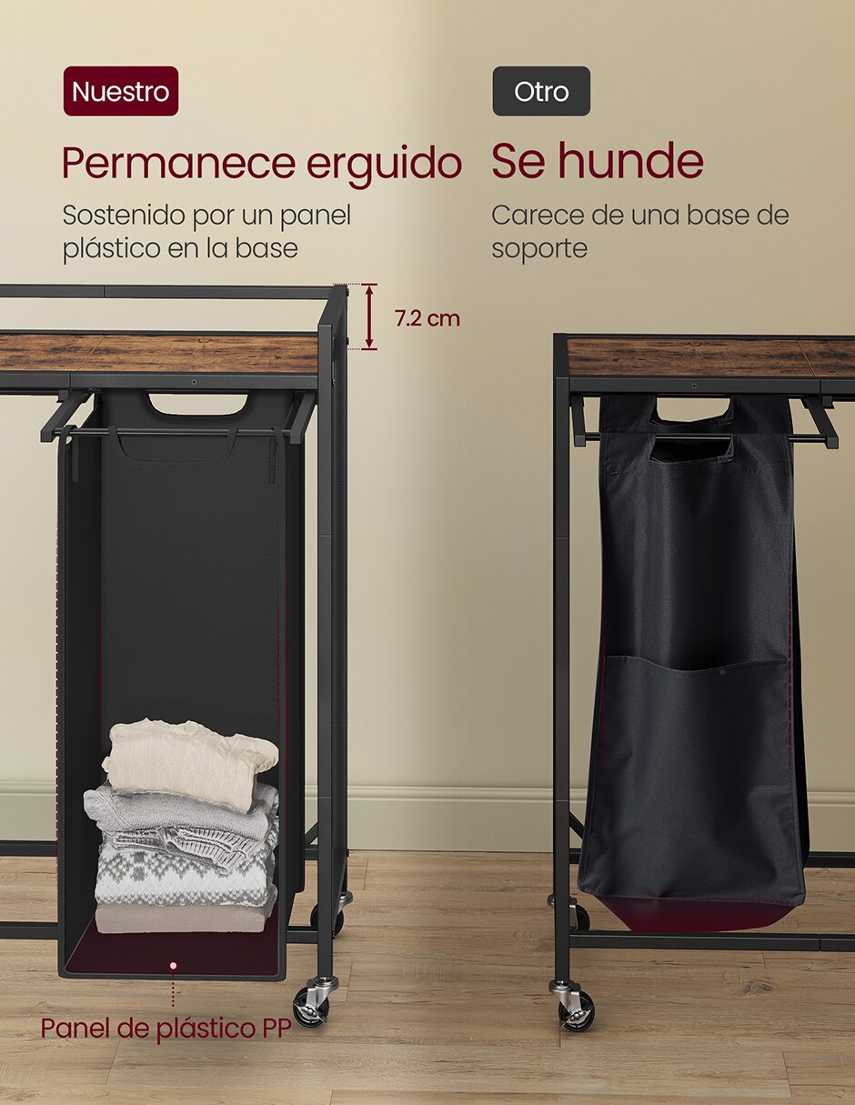 Cesto para ropa de acero 3