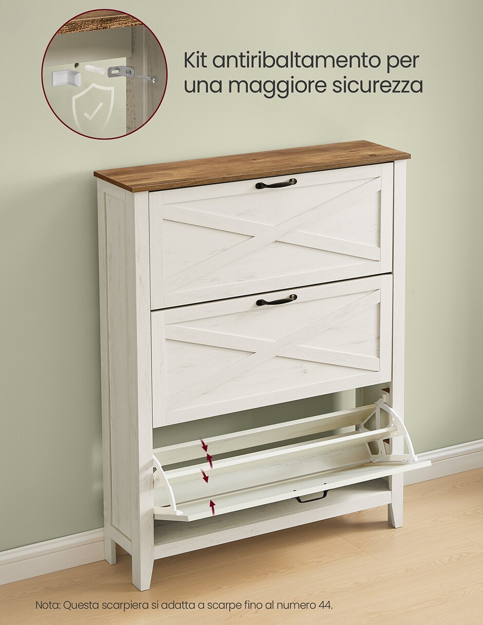 Zapatera armable mueble liry para 24 pares de zapatos 7